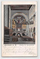 39107821 - Lunakarte Gernrode Am Harz. Inneres Der Cyriacikirche Gelaufen. Ecken Mit Albumabdruecken, Leicht Stockfleck - Other & Unclassified