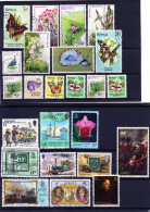 Commonwealth Lot 1. Lot De 147 Timbres Et 4 Blocs Avec Quelques Doubles - Lots & Kiloware (mixtures) - Max. 999 Stamps