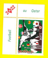 MONACO 2022 Football In Qatar - Set - Unused Stamps