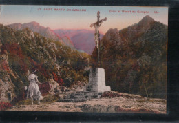 Cpa 66 Saint Martin Du Canigou, Croix Et Massif Du Canigou - Other & Unclassified