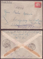 USA New York Registered Cover To Germany 1928. Golden Gate 20c Stamp - Covers & Documents