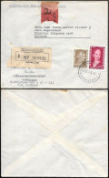 Argentina Registered Cover To USA 1954. Eva Peron Stamps 2.50P Rate - Cartas & Documentos