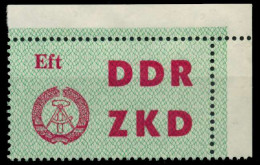 DDR DIENST LAUFKONTROLLZETTEL Nr 4 BRIEF EF ECK X8D7942 - Otros & Sin Clasificación