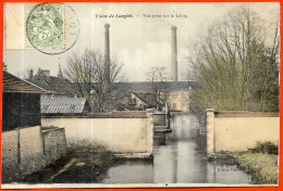 CPA 45 (CHALETTE-sur-LOING) L'Usine De Langlée - Vue Prise Sur Le Loing - Autres & Non Classés