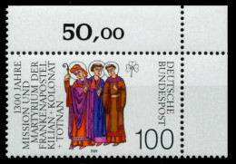 BRD 1989 Nr 1424 Postfrisch ECKE-ORE X8F7A42 - Unused Stamps