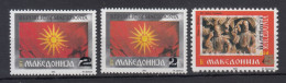 Macedonia Nuovi :  1995  N. 38-38A-39 ** - Noord-Macedonië