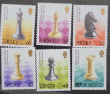 REL)2004 JERSEY, CENTENARY OF THE BRITISH CHESS FEDERATION, 6 STAMPS MNH - Jersey