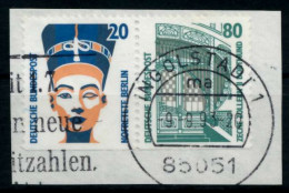 BRD ZUSAMMENDRUCK Nr W96 Gestempelt WAAGR PAAR Briefstück X96DBFE - Zusammendrucke