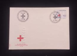 C) 1969. SWITZERLAND. FDC. 50 YEARS OF THE RED CROSS. XF - Other & Unclassified