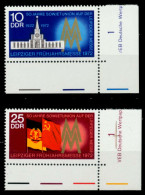 DDR 1972 Nr 1743-1744 Postfrisch ECKE-URE X98BA0A - Unused Stamps