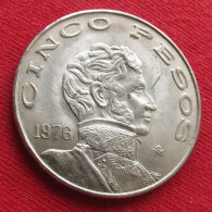 Mexico 5 Pesos 1976 Mexique Mexiko Messico W ºº - Mexique