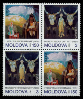 REPUBIK MOLDAU 1993 Nr 94-95 Postfrisch VIERERBLOCK X691C16 - Moldavie