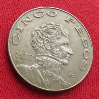 Mexico 5 Pesos 1977 Mexique Mexiko Messico W ºº - Mexique