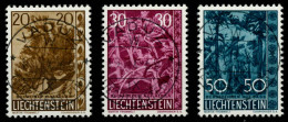 LIECHTENSTEIN 1960 Nr 399-401 Zentrisch Gestempelt X6A8F52 - Used Stamps