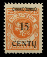 MEMEL 1923 Nr 170 Postfrisch X6B5336 - Memel (Klaipeda) 1923