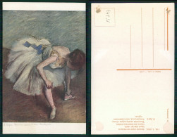 [ OT 015747 ] - FINE ARTS - PAINTING - E DEGAS - DANSEUSE NOUANT SON BRODEQUIN - Malerei & Gemälde