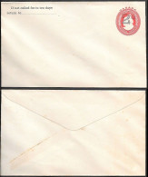 Canada 2c Ovpr On 3c Postal Stationery Cover 1890s/1900s Unused - Postgeschiedenis