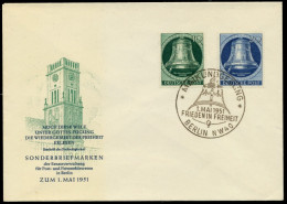 BERLIN 1951 Nr 76 Und 78 BRIEF FDC X6E2CDA - Storia Postale