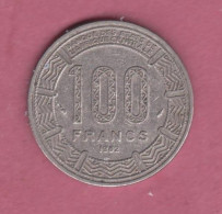 Congo Brazzaville, 1982- 100 Francs- Nickel- Obverse  Three Giant Elands. Reverse Denomination. BB. VF. TTB. SS - VR-Rep. Kongo - Brazzaville