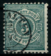 WÜRTTEMBERG AUSGABE VON 1875 1900 Nr 56b Gestempelt Gepr X7138E2 - Used