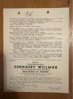 Madame Gernaert Willmar Veuve Delvaux De Fenffe *1868 Liege +1938 Liege Begasse De Dhaem De Spirlet Michotte Van Den Ber - Obituary Notices