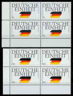 BRD 1990 Nr 1477-1478 Postfrisch VIERERBLOCK ECKE-ULI X76CD16 - Unused Stamps