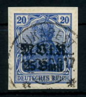 BES 1WK D-MV RUMÄNIEN Nr 6b Zentrisch Gestempelt Briefstück X77420A - Besetzungen 1914-18