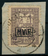 BES 1WK D-MV RUMÄNIEN Nr K4 Zentrisch Gestempelt Briefstück X77928E - Occupation 1914-18