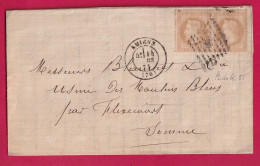 N°28 PAIRE PC DU GC 85 AMIENS SOMME POUR FLIXECOURT MARS 1871 LETTRE - 1849-1876: Klassik