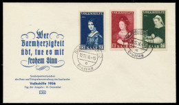 SAARLAND 1956 Nr 376-378 BRIEF FDC X78DC9A - Briefe U. Dokumente