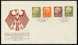 SAAR OPD 1957 Nr 396 U.a. BRIEF FDC X78DCD2 - Covers & Documents