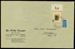 BRD 1955 Nr 213 BRIEF EF ORA X794CC6 - Covers & Documents