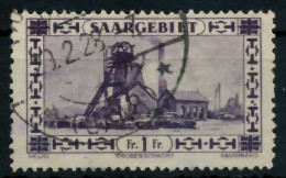 SAARGEBIET 1926 Nr 117II Gestempelt X795226 - Oblitérés