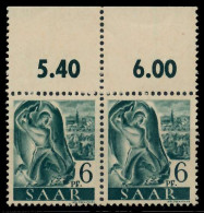 SAARLAND 1947 Nr 208Z Postfrisch WAAGR PAAR X7999A2 - Neufs
