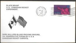 US Space Cover 1969. Canada Sounding Rocket "Black Brant 5B" Launch - USA