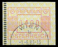 ÖSTERREICH AUTOMATENMARKEN Nr ATM 1-4S Gestempelt X7E64EE - Machine Labels [ATM]