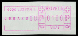 SCHWEIZ SCHALTERFREISTEMPEL Nr SFS1979 LUZERN Ungebraucht X7E64FE - Automatic Stamps