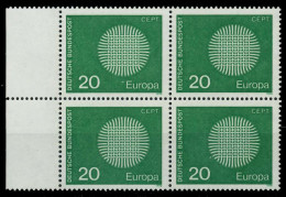 BRD BUND 1970 Nr 620 Postfrisch VIERERBLOCK X7F1086 - Unused Stamps