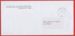 ITALIA - Storia Postale Repubblica - 2016 - Posta Privata Torza Maria Cristina - Studio Bertona - Viaggiata Da Milano Pe - 2011-20: Cartas & Documentos