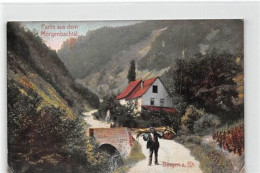 39094731 - Bingen, Lithographie. Partie Aus Dem Morgenbachtal Gelaufen. Leichte Abschuerfungen, Leicht Fleckig, Sonst G - Bingen