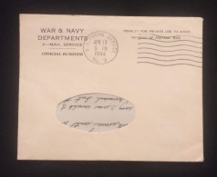 C) 1944. UNITED STATES. INTERNAL MAIL. XF - Andere & Zonder Classificatie