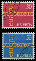 SCHWEIZ 1971 Nr 947-948 Gestempelt X02C8DA - Used Stamps