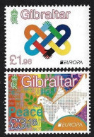 GIBRALTAR - EUROPA-CEPT 2023 -"PEACE -THE HIGHEST VALUE Of HUMANITY".- SET Of 2 STAMPS MINT - N - 2023