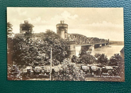 969 GERMANY ALEMANIA MAINZ OBERE EISENBAHNBRÜCKE REAL PHOTO POSTCARD RARE POSTCARD - Mainz