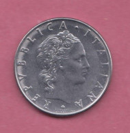 Italia, 1981- 50 Lire ( Large Type)- Acmonital- Obverse Italia Turrita. Reverse Representation Of God Vulcano - 50 Liras