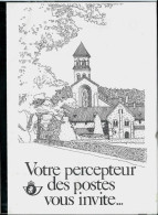 Votre Percepteur Des Postes Vous Invite ... De Florenville  Dessin De Myriam Voz  ( ORVAL ) - Post Office Leaflets