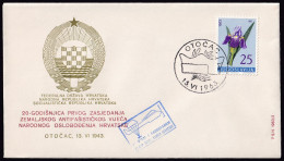 .Yugoslavia, 1963-06-13, Croatia, Otocac, ZAVNOH, Special Cover & Postmark (II) - Altri & Non Classificati