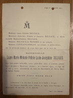 Mademoiselle Laure Delvaux *1886+1902 Liege Bovigny De Wandre Capitaine Pirlot - Obituary Notices