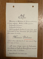 La Messe D’ange Pour Maurice Delvaux *1901+1902 Saint-Gerard Fils E.Delavux & St-Omer - Obituary Notices