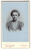 Fotografie Franz Odersky, Schärding A /Inn, Portrait Junge Dame In Hübscher Kleidung  - Anonymous Persons